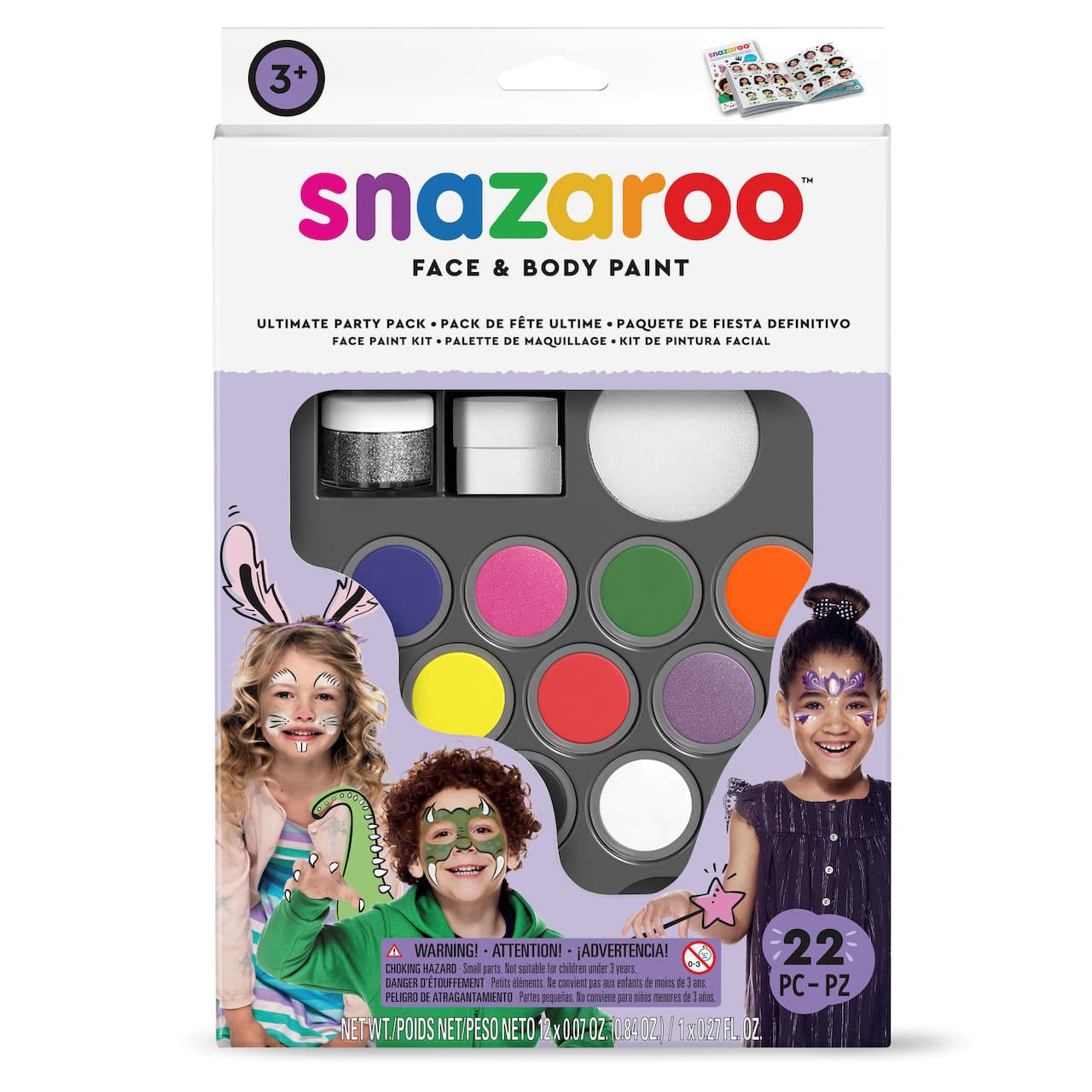 10 Pack: Snazaroo™ Ultimate Party Pack Face Painting Kit